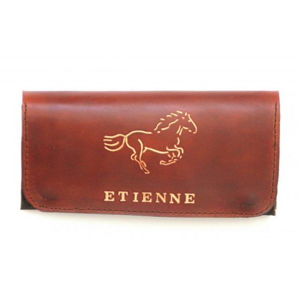 blague &agrave; tabac cuir personnalisable