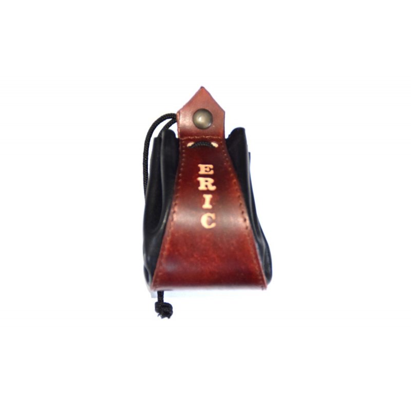 Leather purse customizable with name