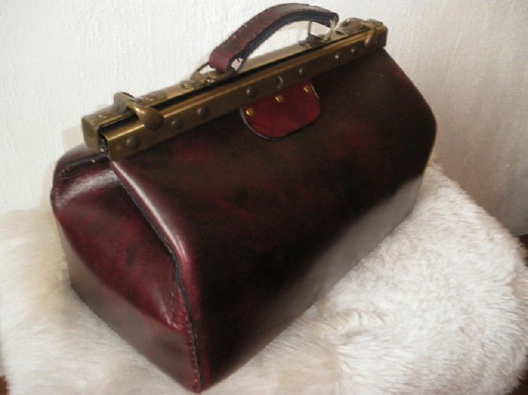 handmade vintage travel bag