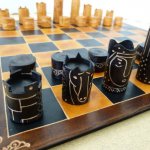 leather chess set